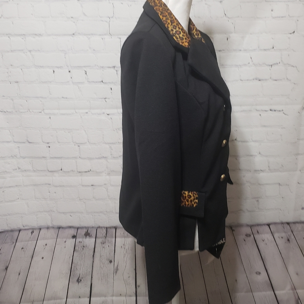 VTG NWT 80's Pablo Petites NY Sz 14P Leopard J… - Picture 2 of 16